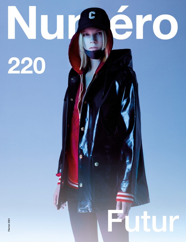 ​​In the contents of February 2021’s Numéro 220, with its six covers by Jean-Baptiste Mondino and Babeth Djian