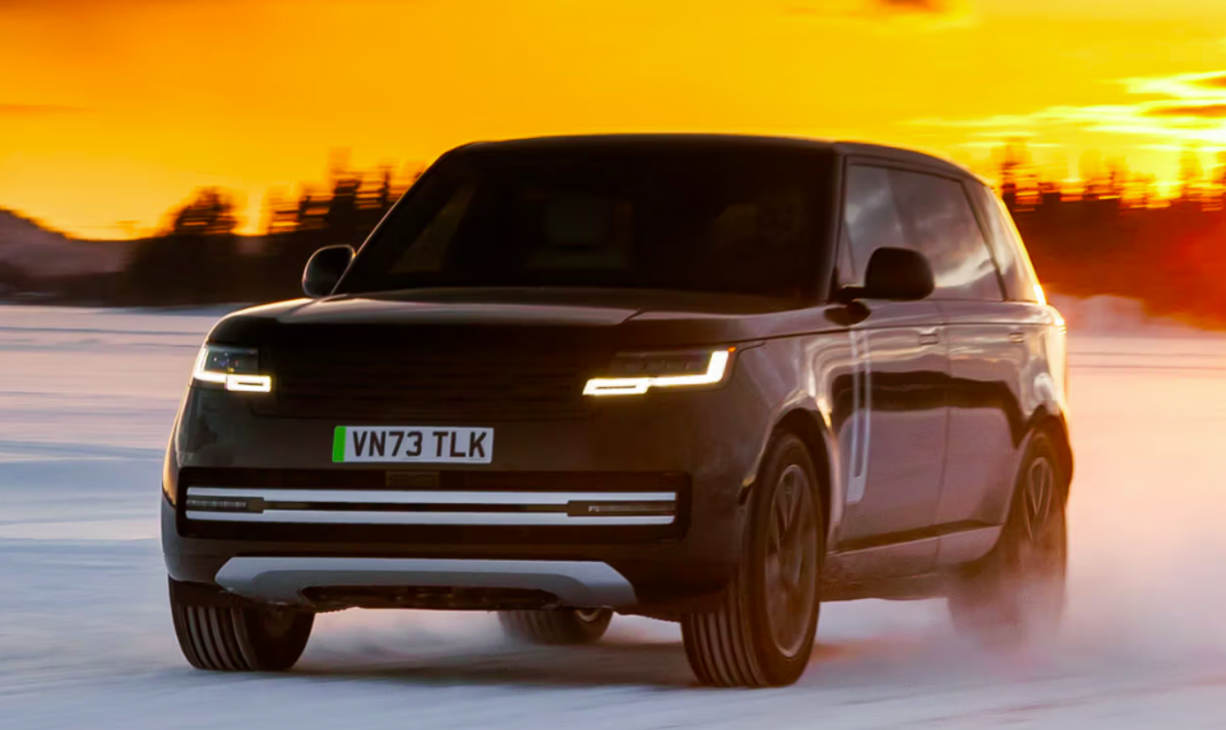 Range Rover Unveils First Electric Vehicle: A Modern Marvel in All-Black Prototype Design