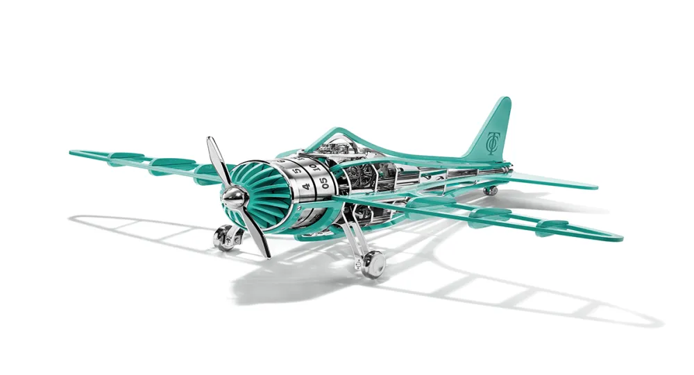 Tiffany & Co. and L’Epée Collaborate on Exquisite Airplane Desk Clock